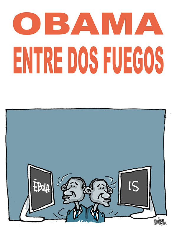 Obama entre dos fuegos Obama entre dos fuegos