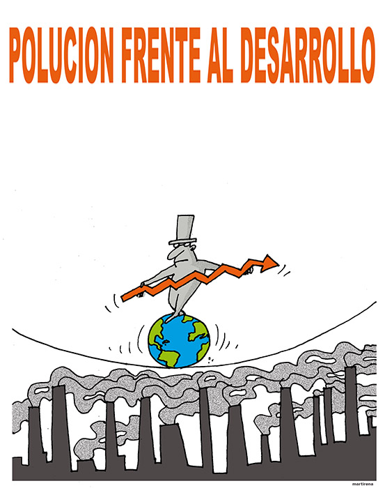Polución frente al desarrollo Polución frente al desarrollo