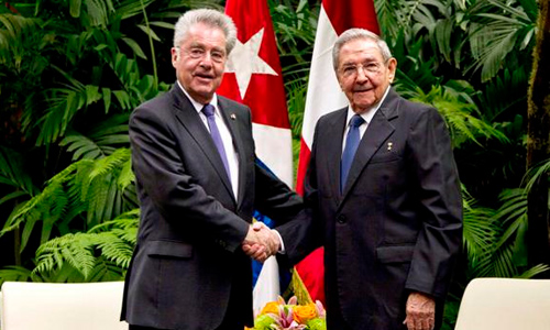 Recibió Raúl al Presidente Federal de Austria