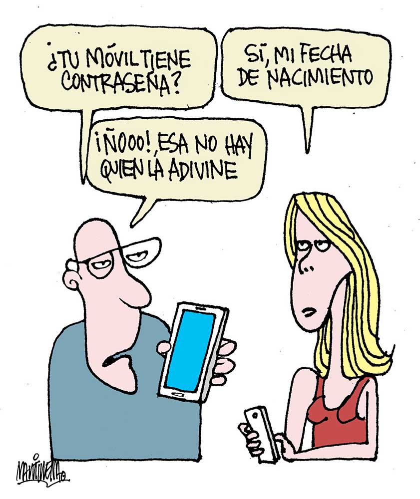 Contraseña en el móvil Contraseña en el móvil