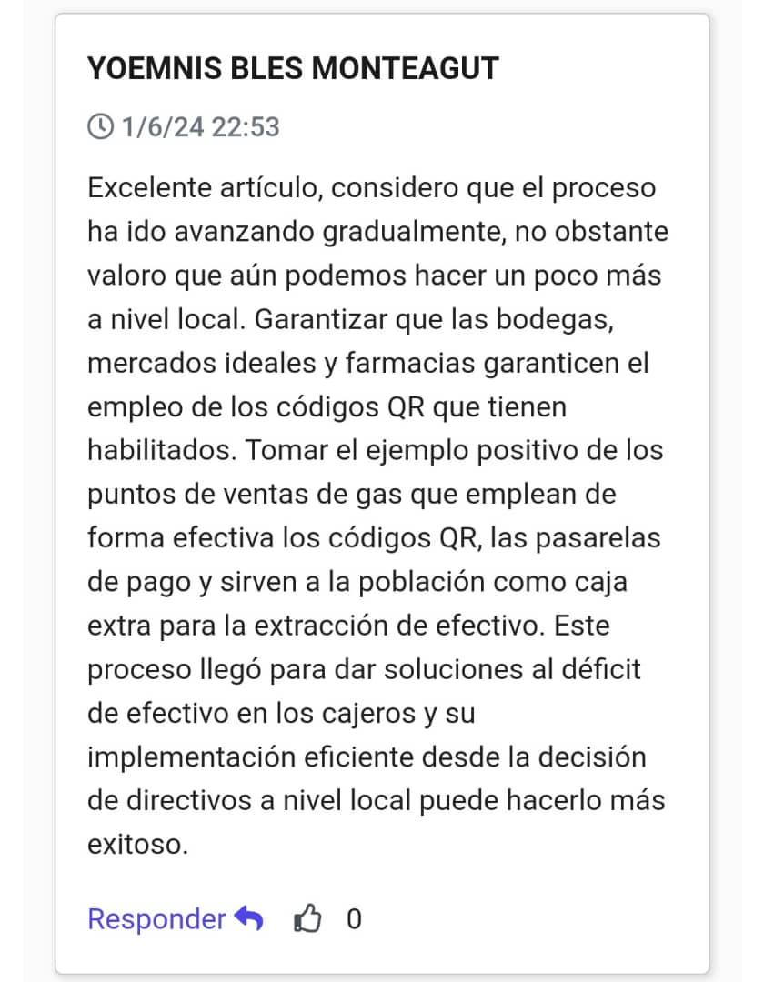 Comentarios sobre Bancarización Comentarios sobre Bancarización