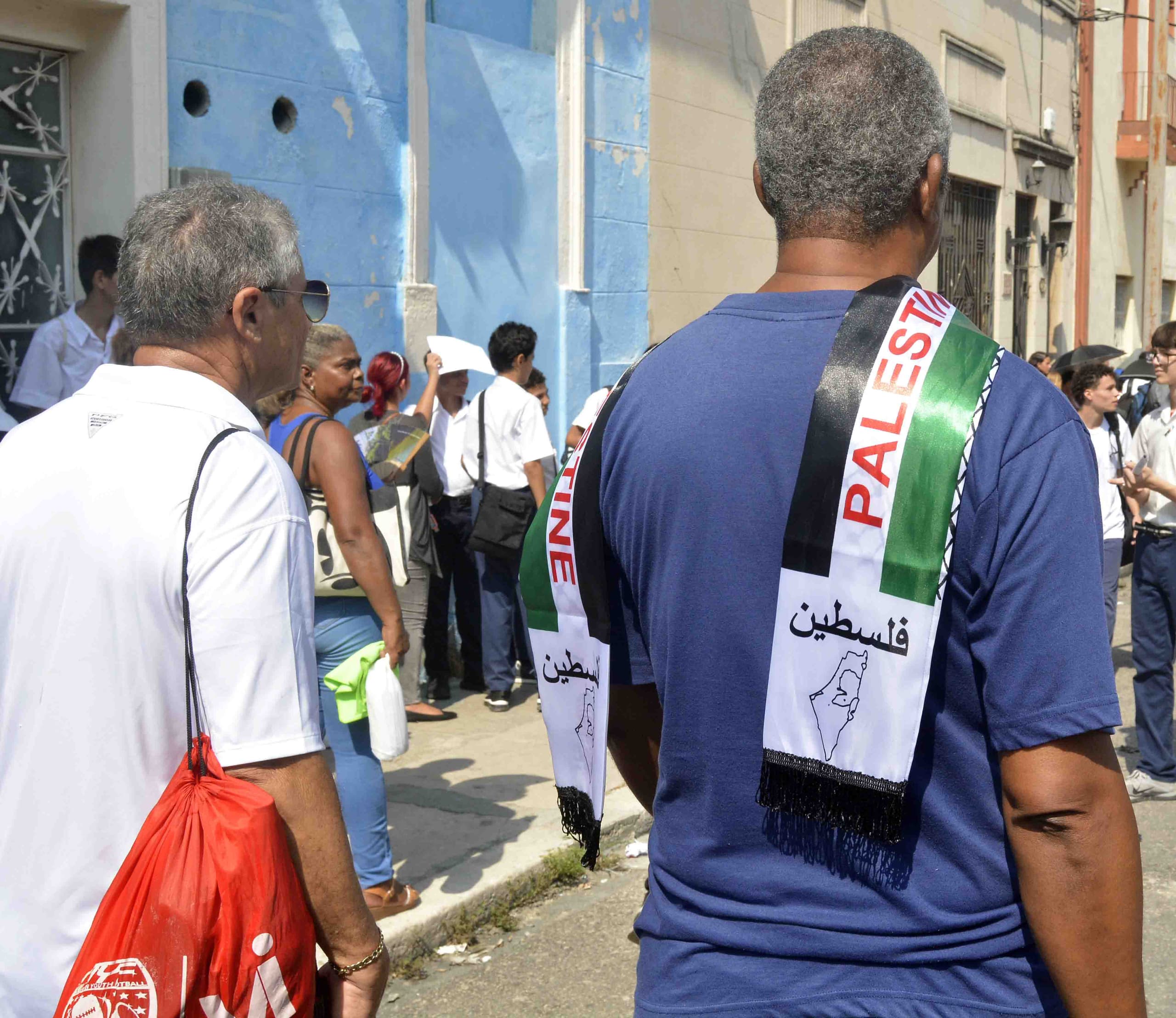 La Habana marcha en solidaridad con Palestina. La Habana marcha en solidaridad con Palestina.