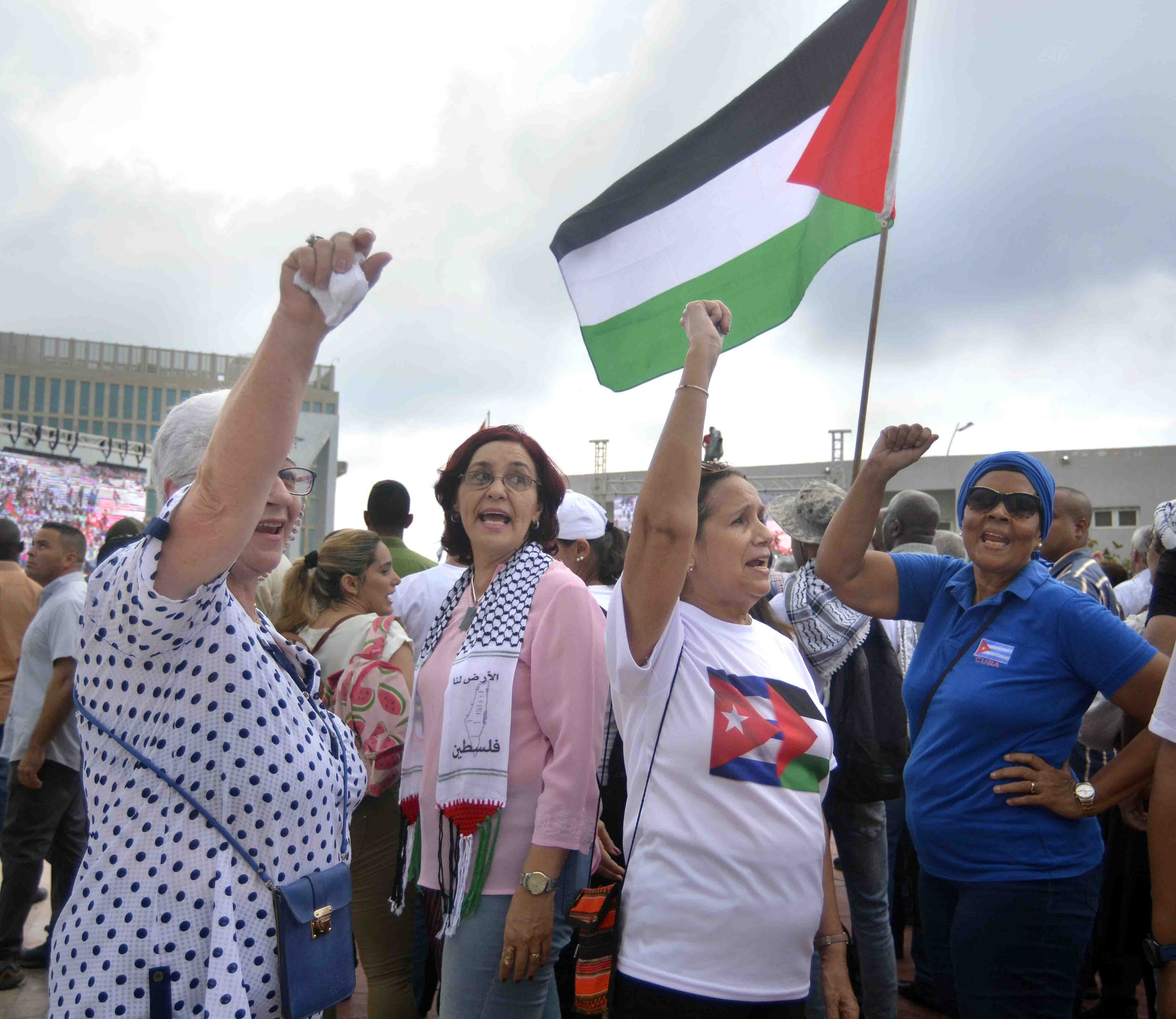 La Habana marcha en solidaridad con Palestina. La Habana marcha en solidaridad con Palestina.