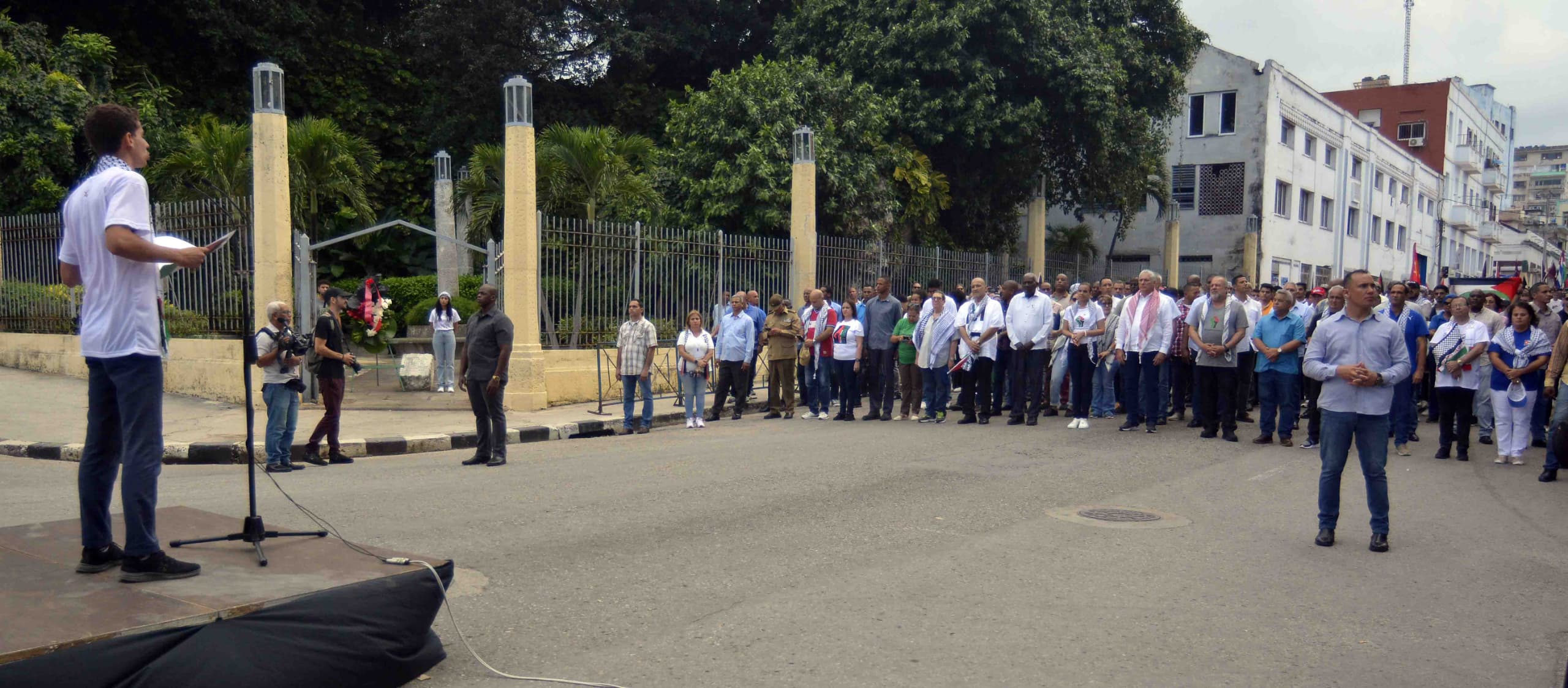 La Habana marcha en solidaridad con Palestina. La Habana marcha en solidaridad con Palestina.