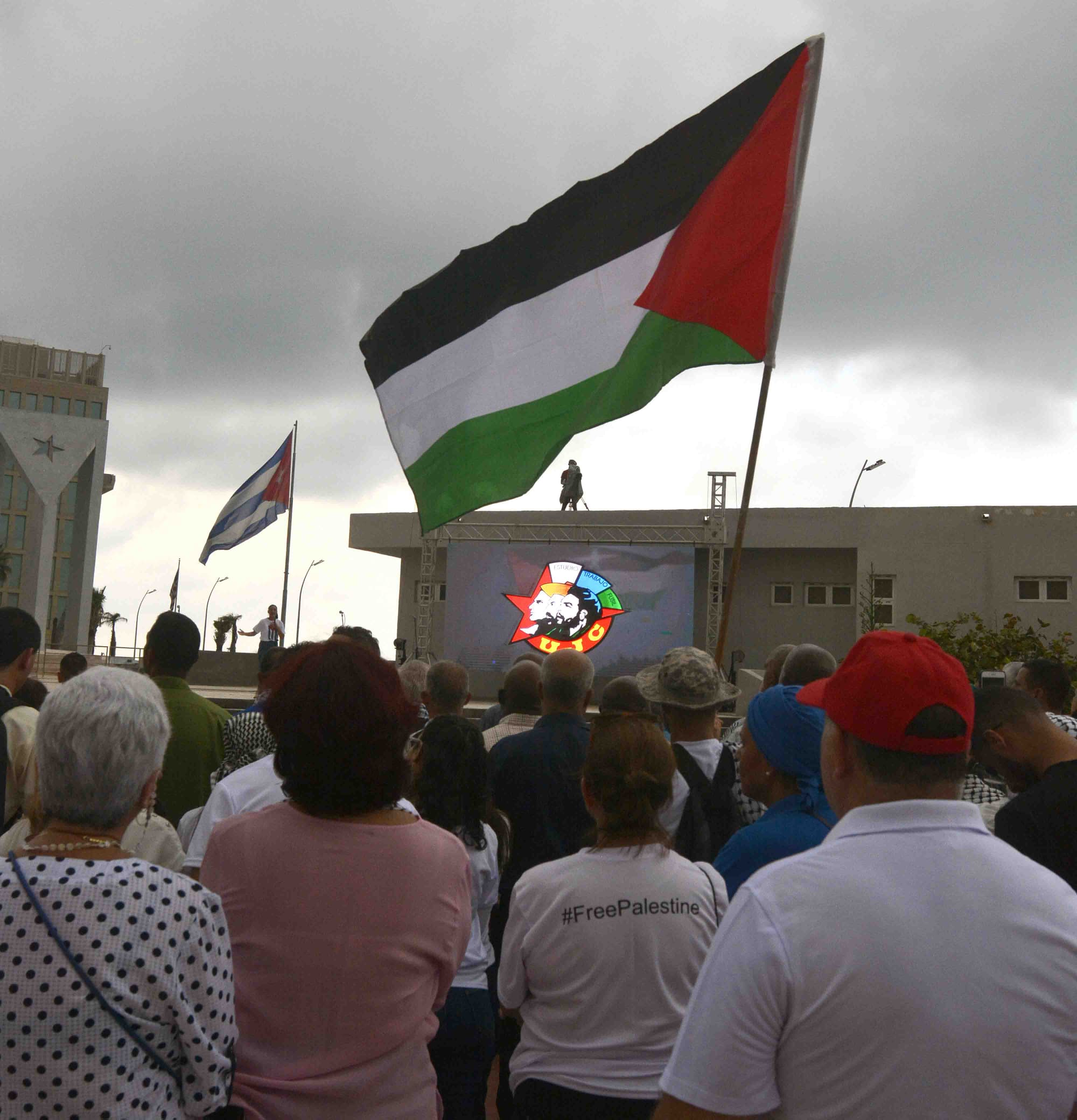 La Habana marcha en solidaridad con Palestina. La Habana marcha en solidaridad con Palestina.