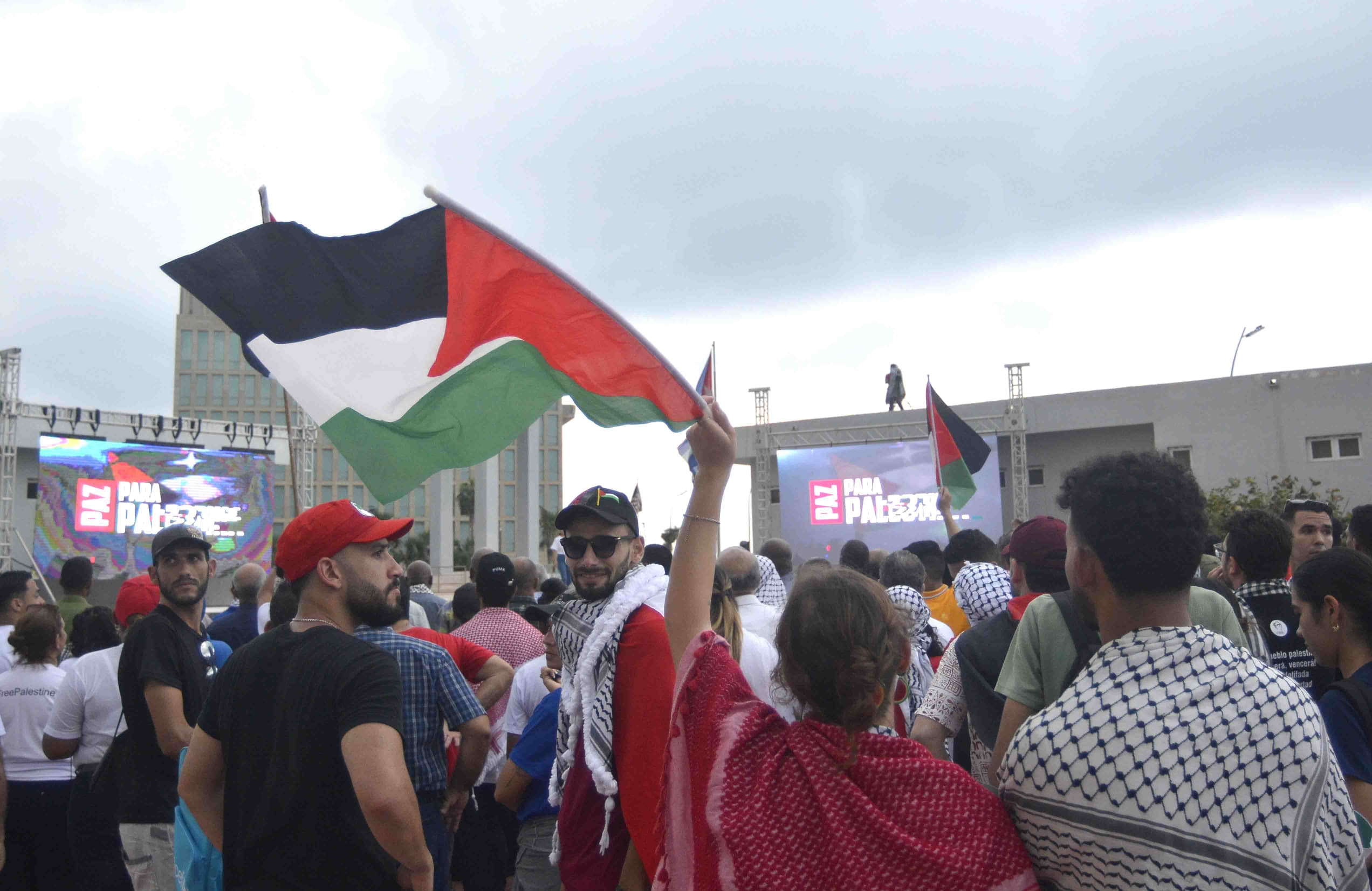 La Habana marcha en solidaridad con Palestina. La Habana marcha en solidaridad con Palestina.