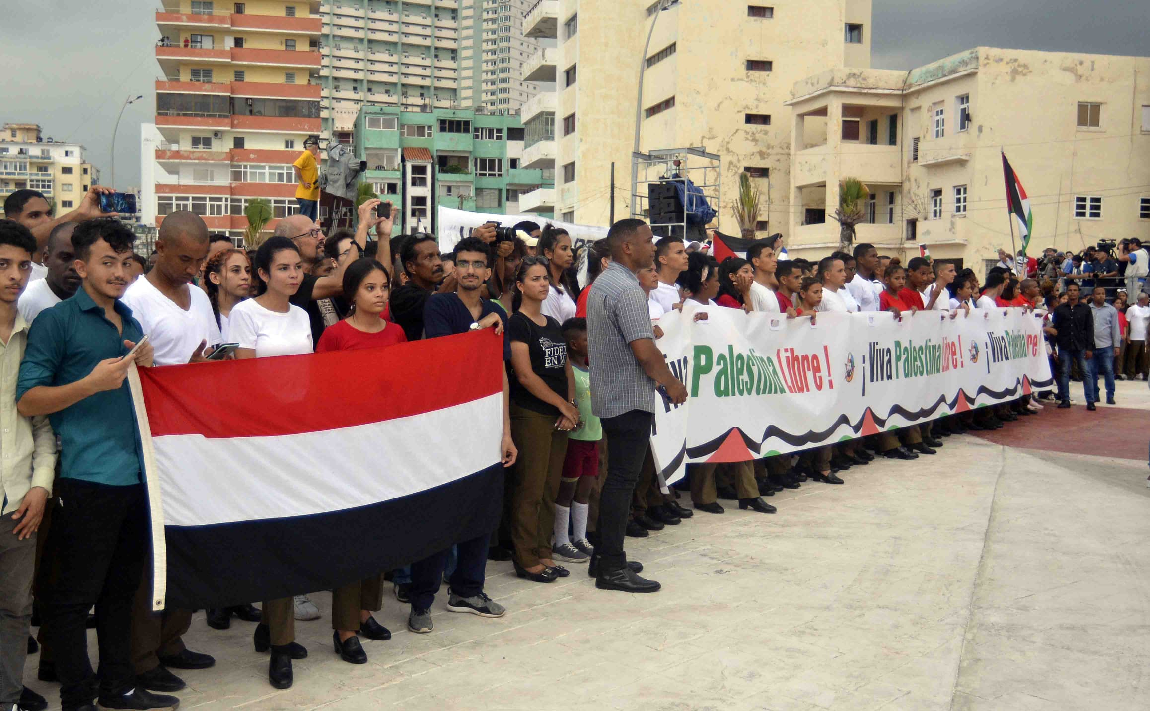 La Habana marcha en solidaridad con Palestina. La Habana marcha en solidaridad con Palestina.
