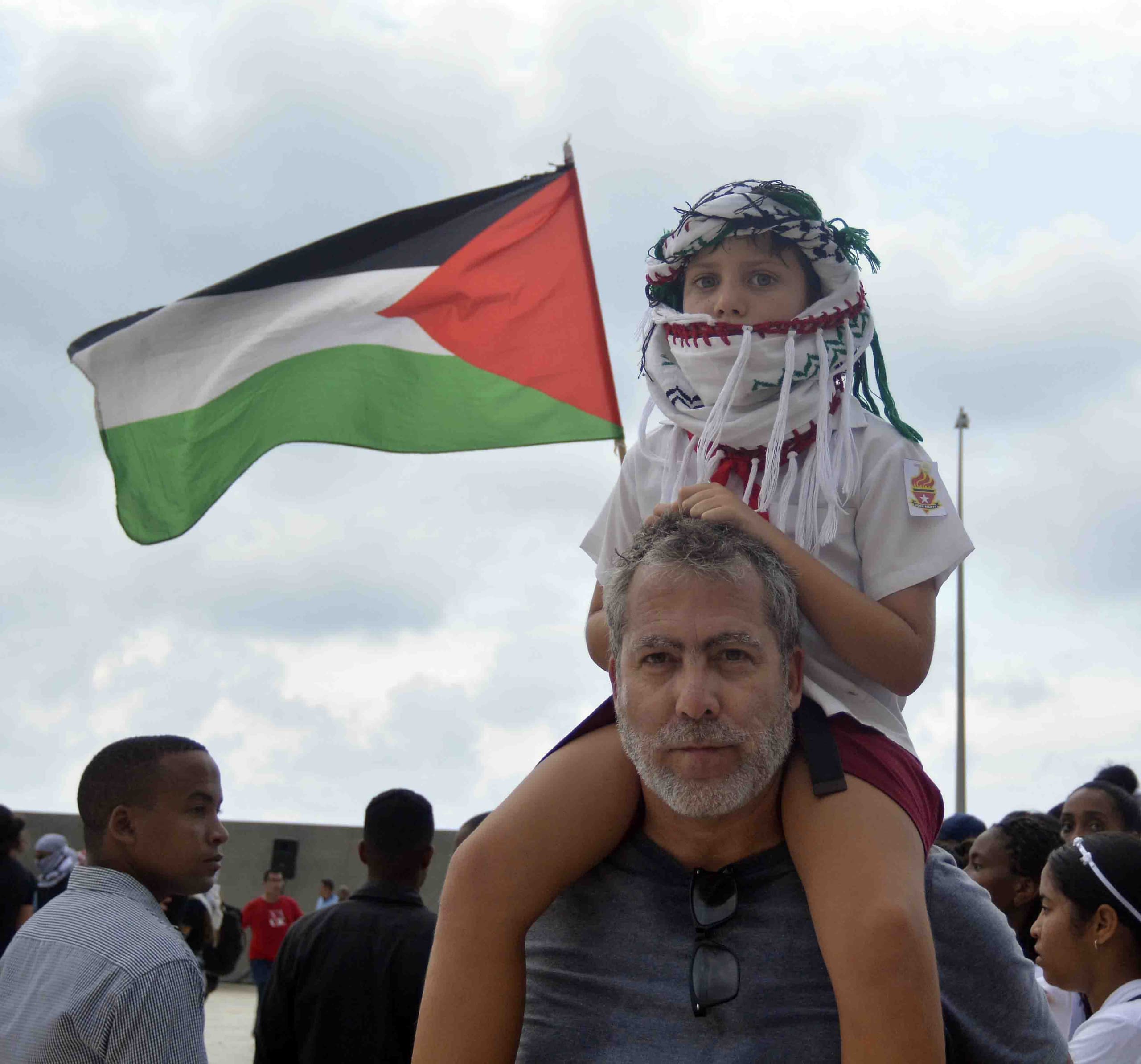 La Habana marcha en solidaridad con Palestina. La Habana marcha en solidaridad con Palestina.