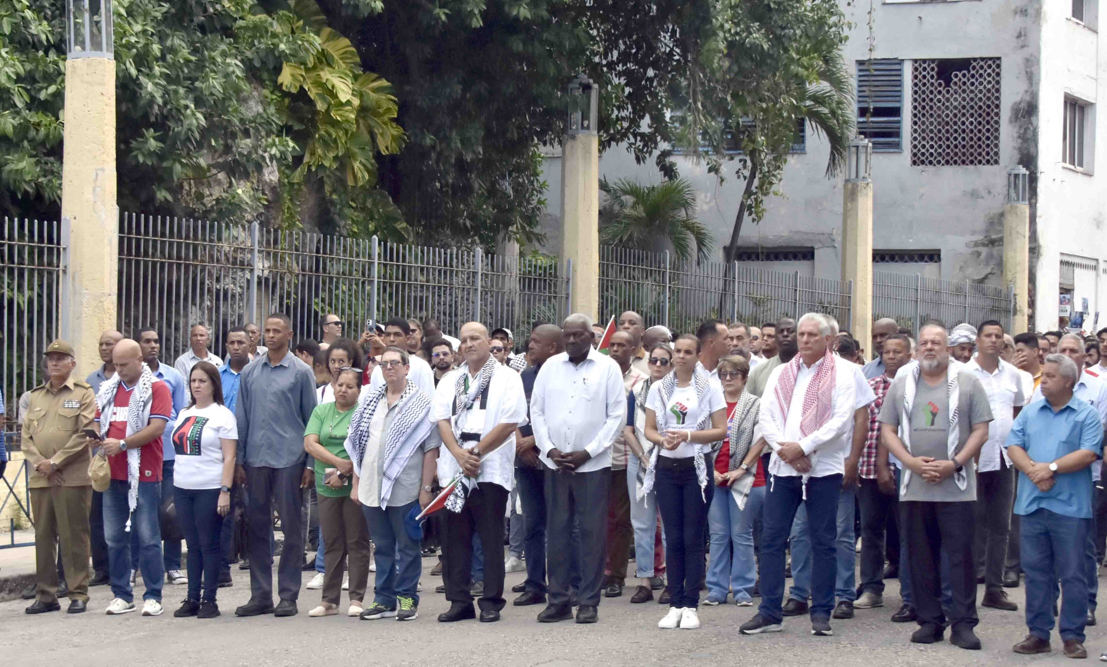 La Habana marcha en solidaridad con Palestina. La Habana marcha en solidaridad con Palestina.