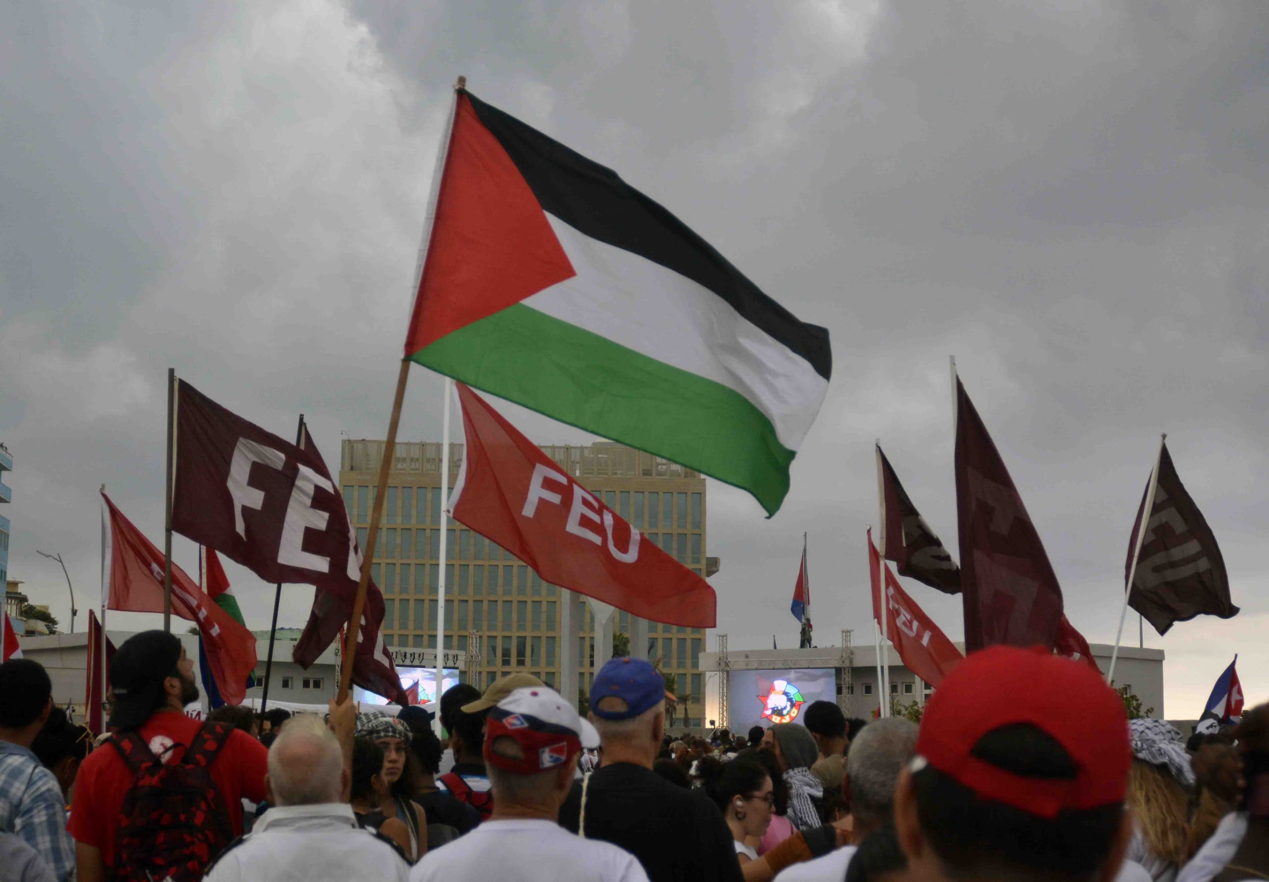 La Habana marcha en solidaridad con Palestina. La Habana marcha en solidaridad con Palestina.