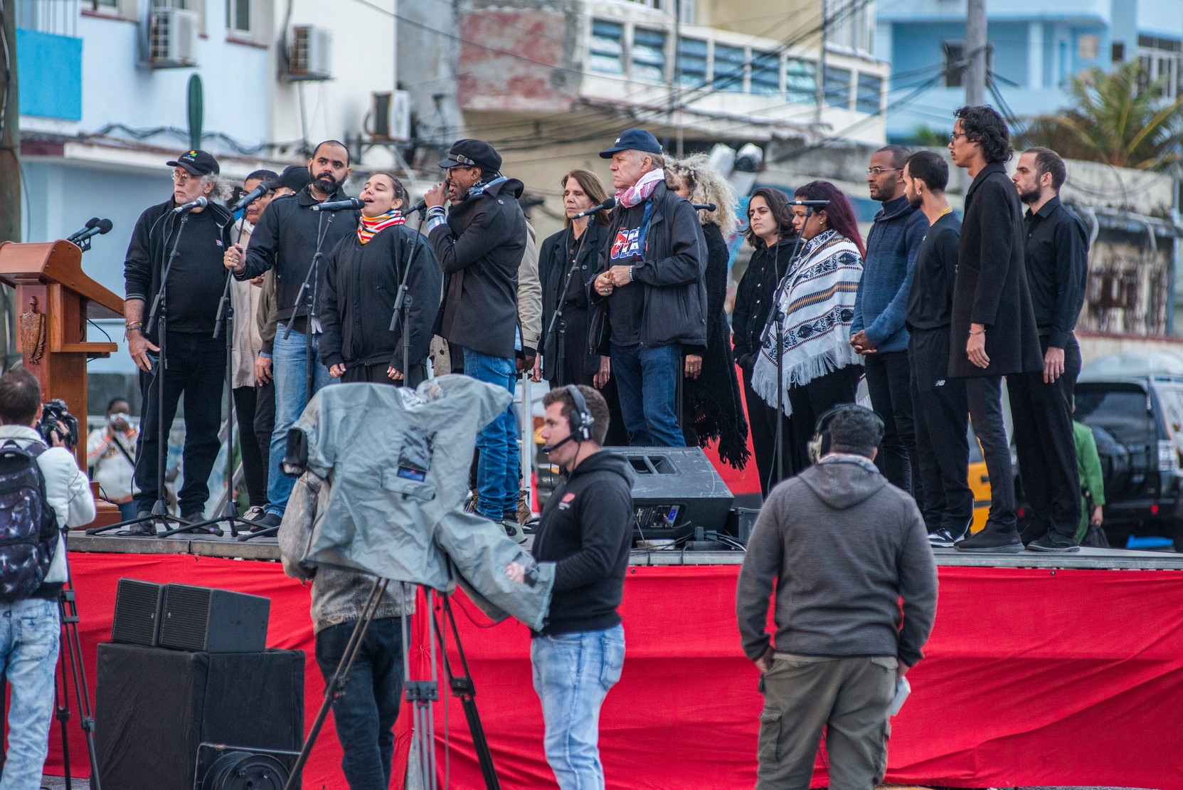 Marcha en la Tribuna Antimperialista por nuestros 32 combatientes caídos