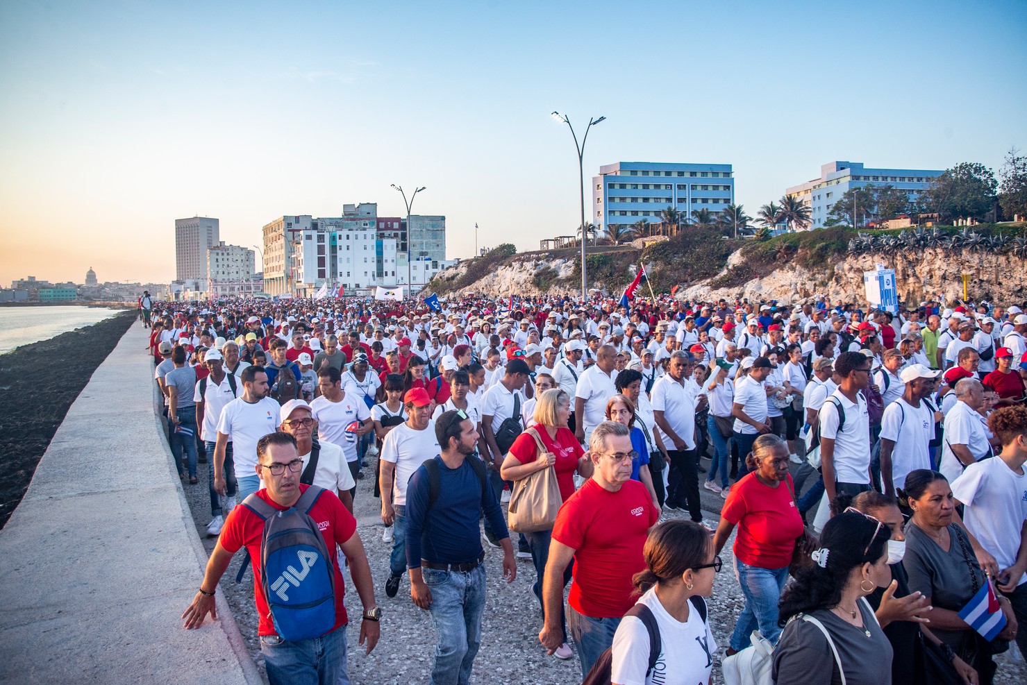 Desfile por el primero de mayo en La Habana