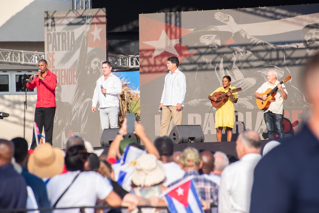 Desfile por el primero de mayo en La Habana