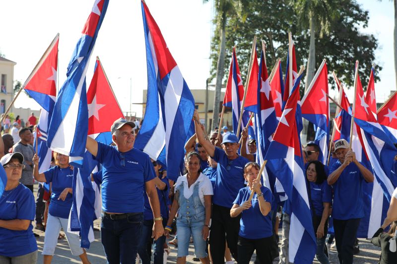 Desfile por el primero de mayo 