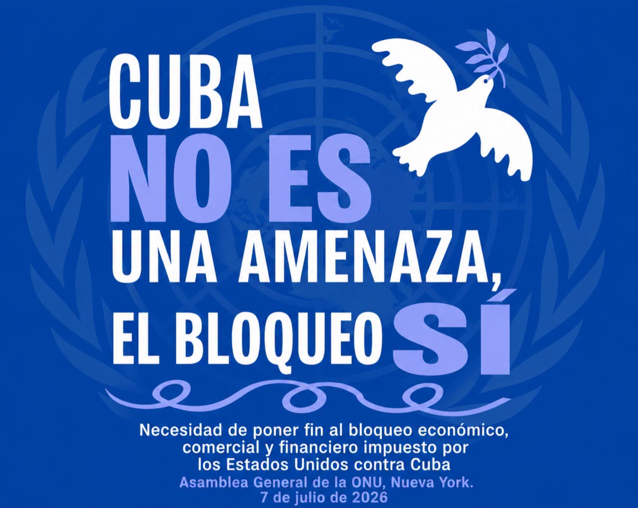 Cuba no es una amenaza, el bloqueo sí